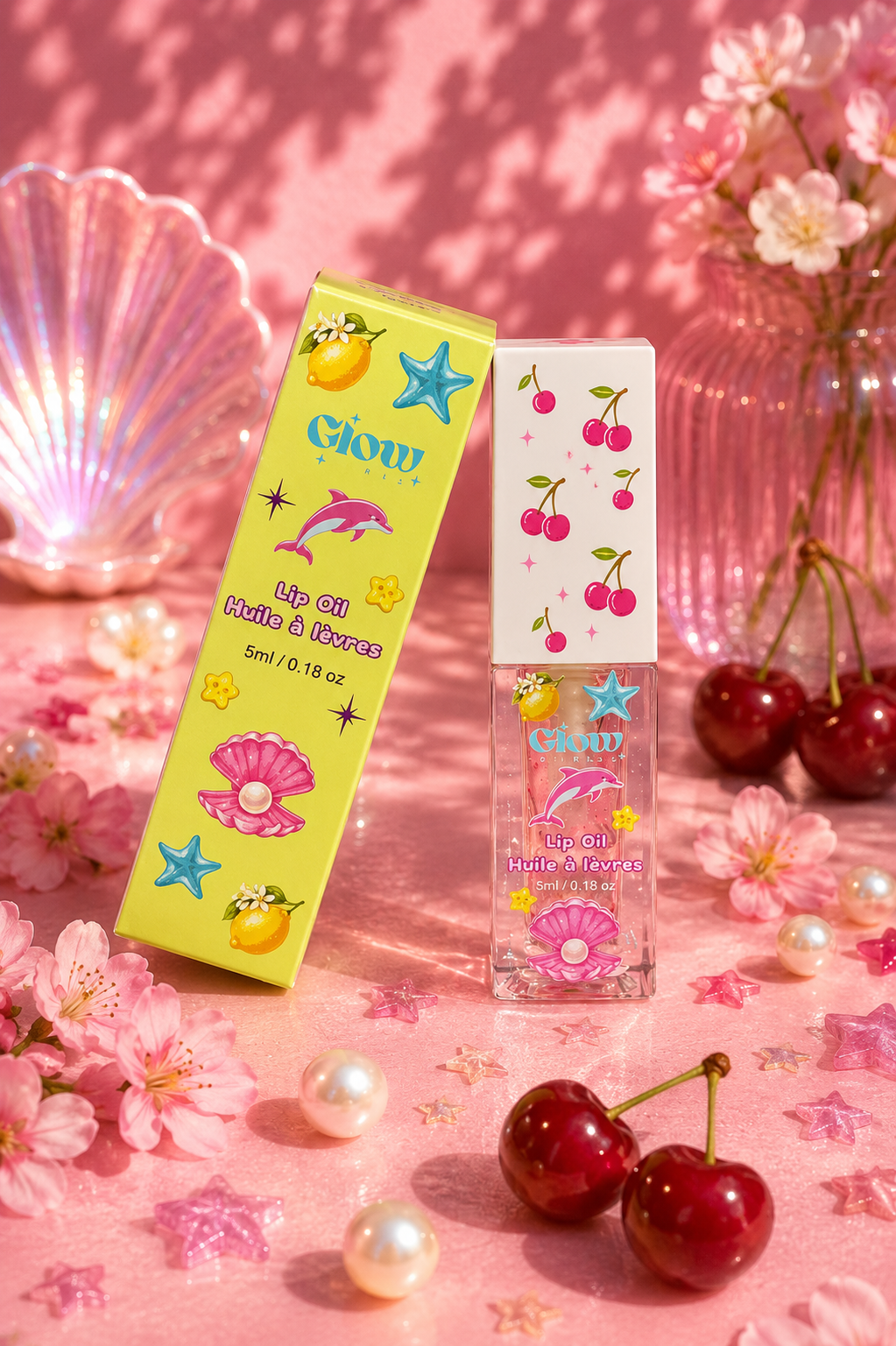 Lip oil fruity